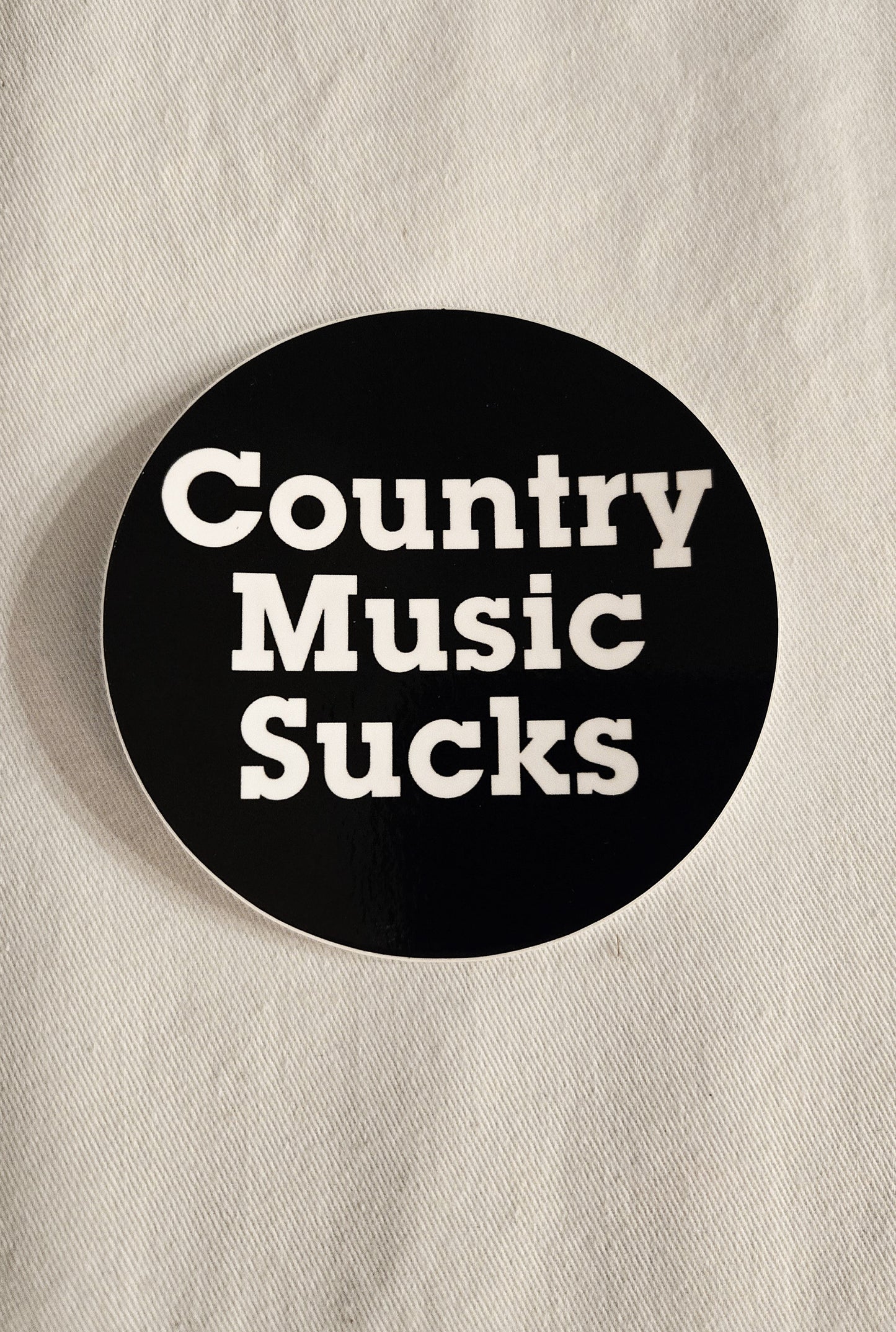Country Music Sucks® Logo Sticker