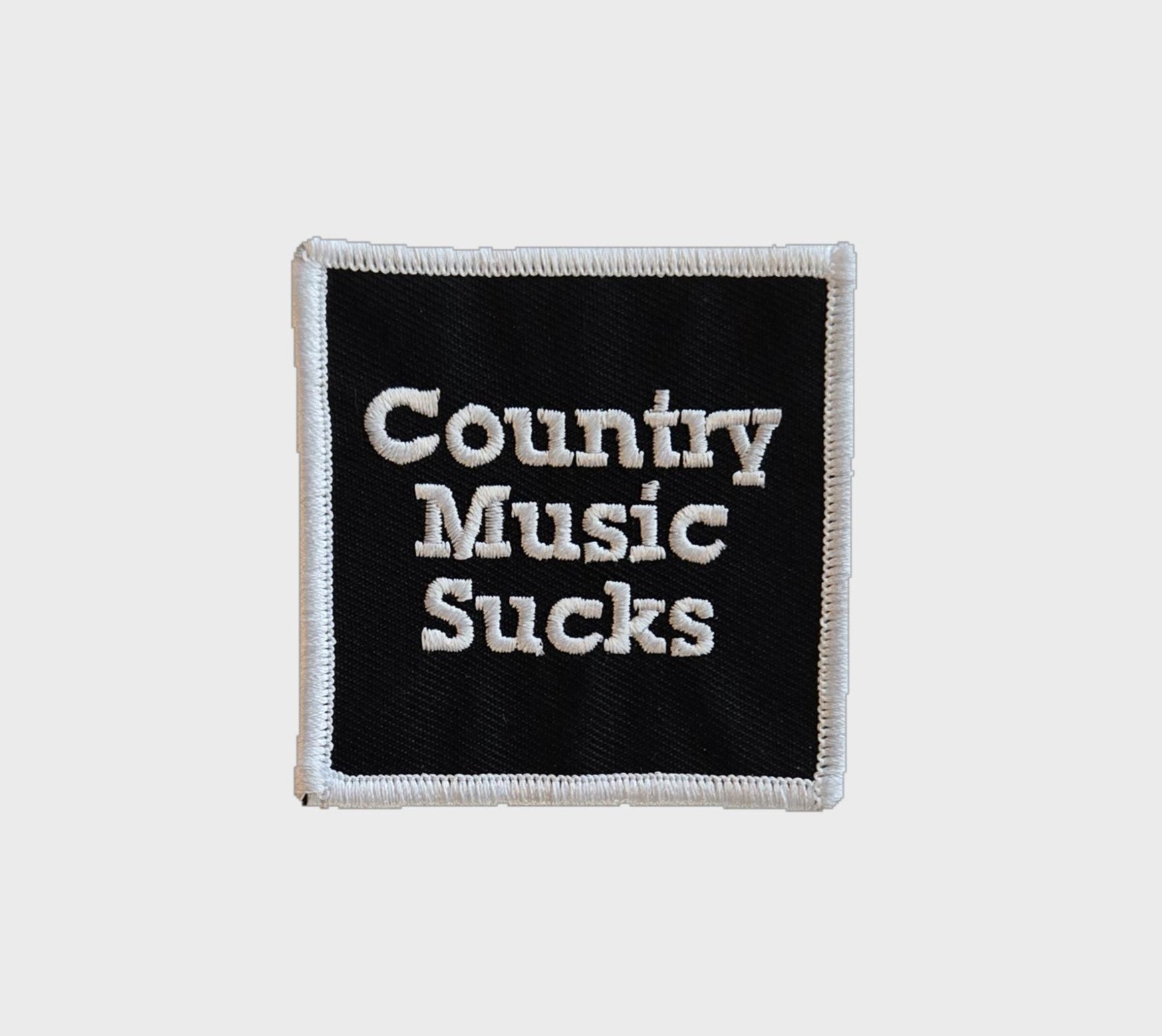 Country Music Sucks® Embroidered Patch