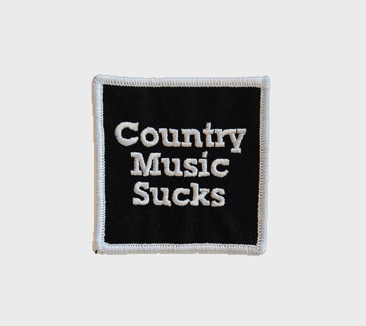 Country Music Sucks® Embroidered Patch