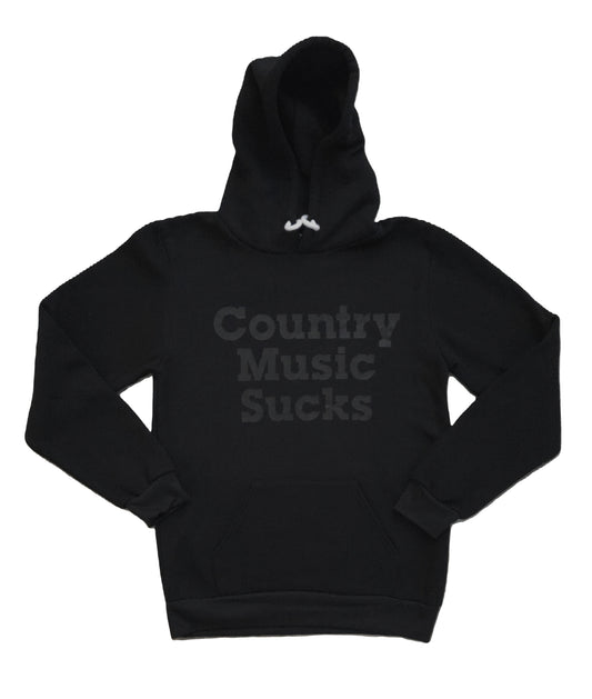 Country Music Sucks® Back in Black Hoodie